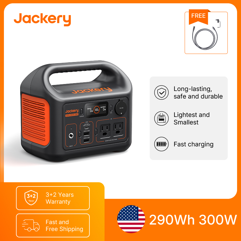 Solar Powered Charger - محطة طاقة محمولة جاكيري إكسبلورر 300