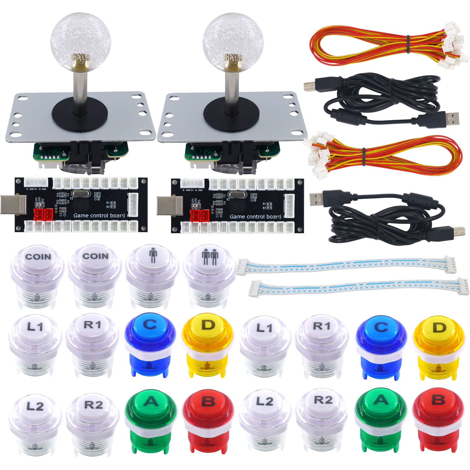 Retro Game Controller Usb - وحدة تحكم ألعاب الأركيد DIY من