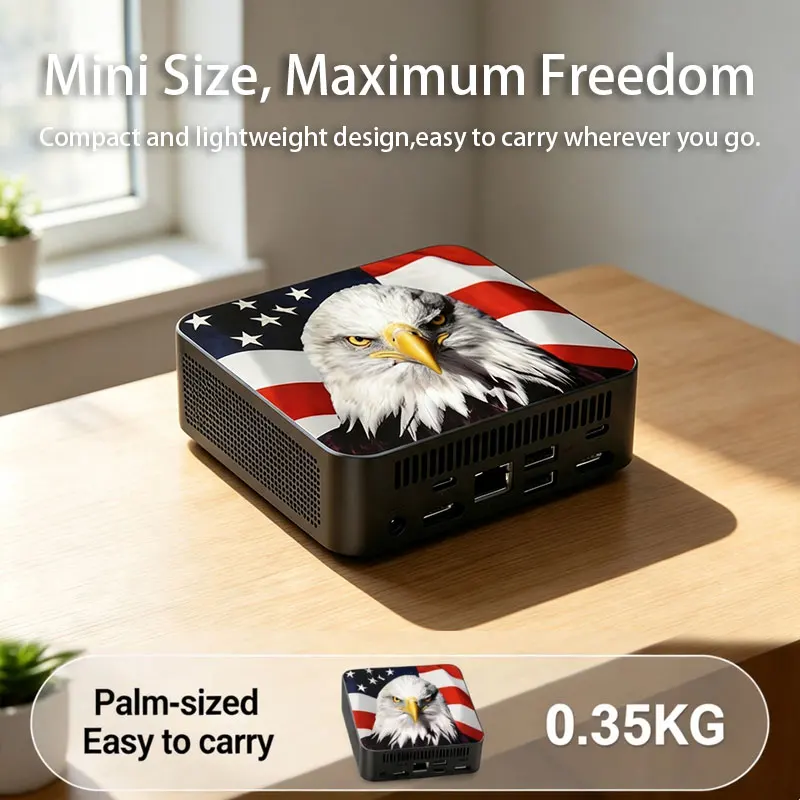 كمبيوتر مكتبي صغير نحيف بتصميم - مراجعة Mini Pc Windows وسعره