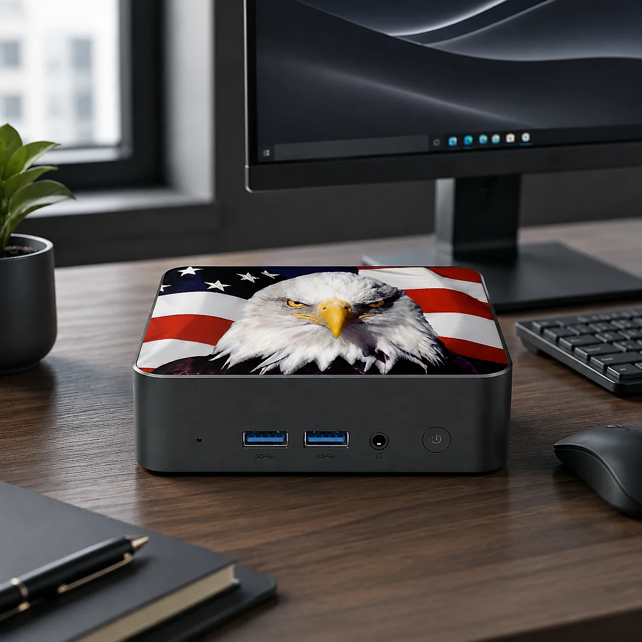 كمبيوتر مكتبي صغير نحيف بتصميم - مراجعة Mini Pc Windows وسعره
