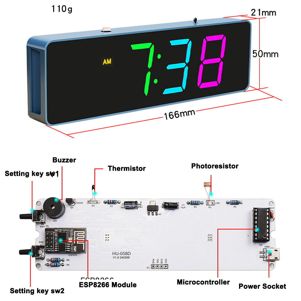 مجموعة ساعة إلكترونية ذكية واي - مراجعة Diy Electronics Gadgets وسعره