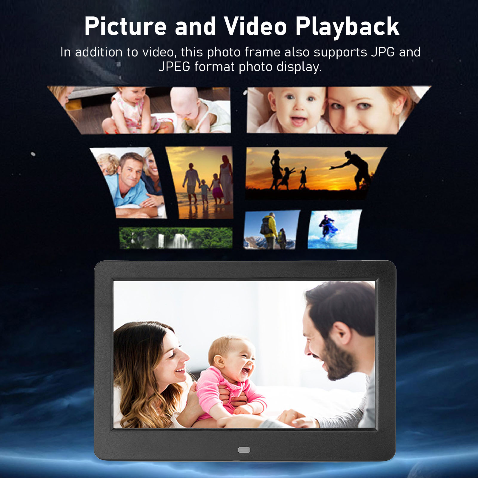 إطار صور رقمي مكبر صوت ستيريو  - مراجعة Digital Photo Frame Wifi وسعره