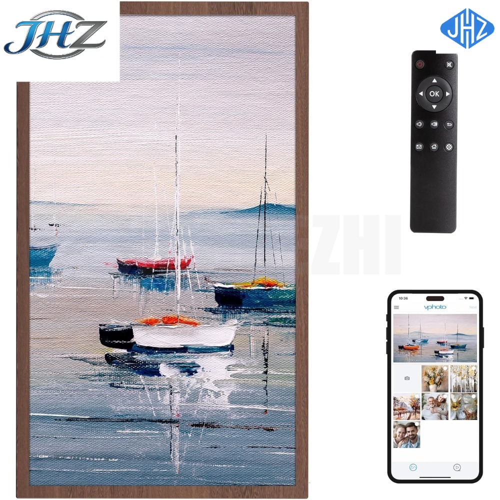 إطار صور رقمي كبير جديد من JHZ - مراجعة Digital Photo Frame Wifi وسعره