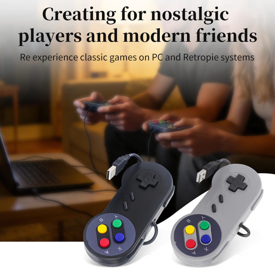 يد تحكم USB للألعاب، عصا تحكم  - مراجعة Retro Game Controller Usb وسعره