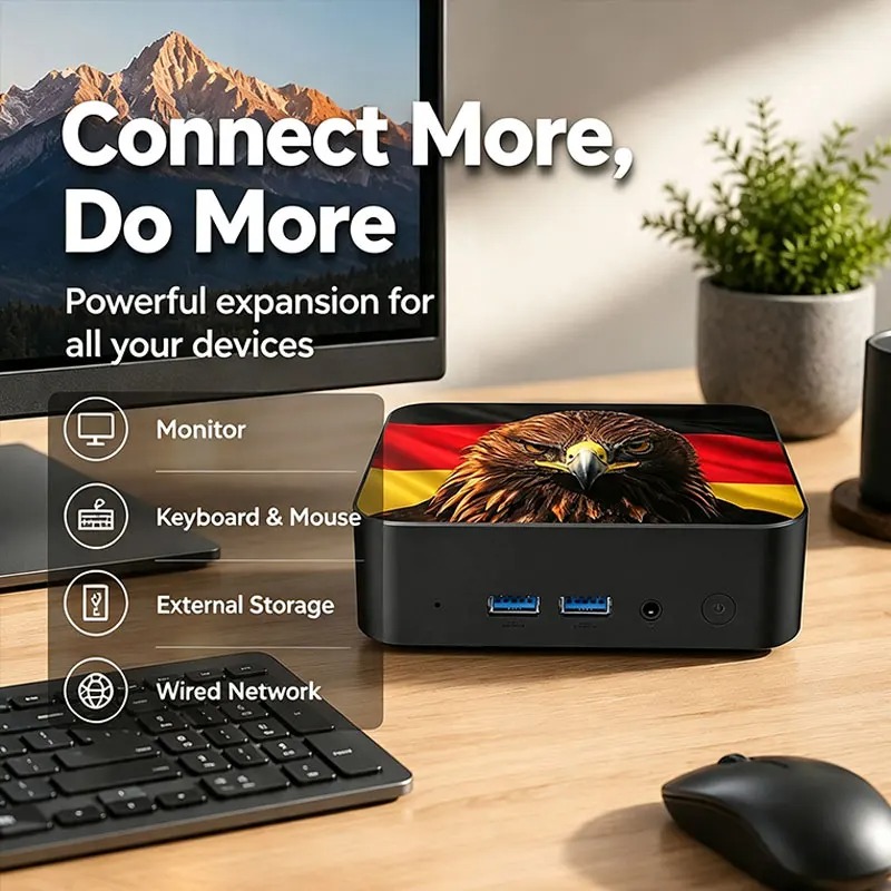 كمبيوتر مكتبي صغير للألعاب Int - مراجعة Mini Pc Windows وسعره